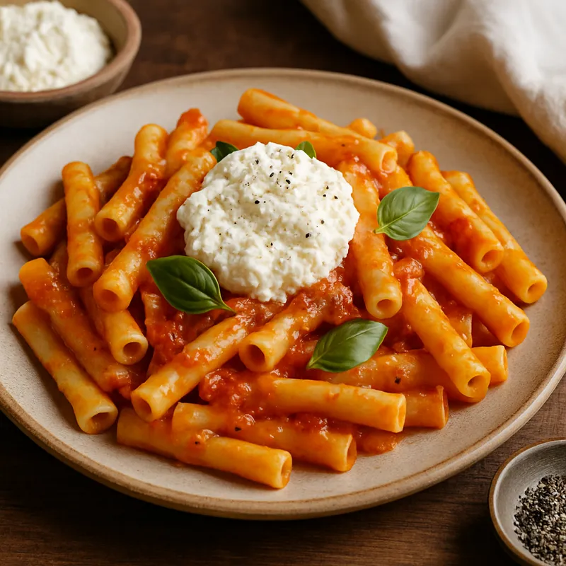 Ziti mit Ricotta