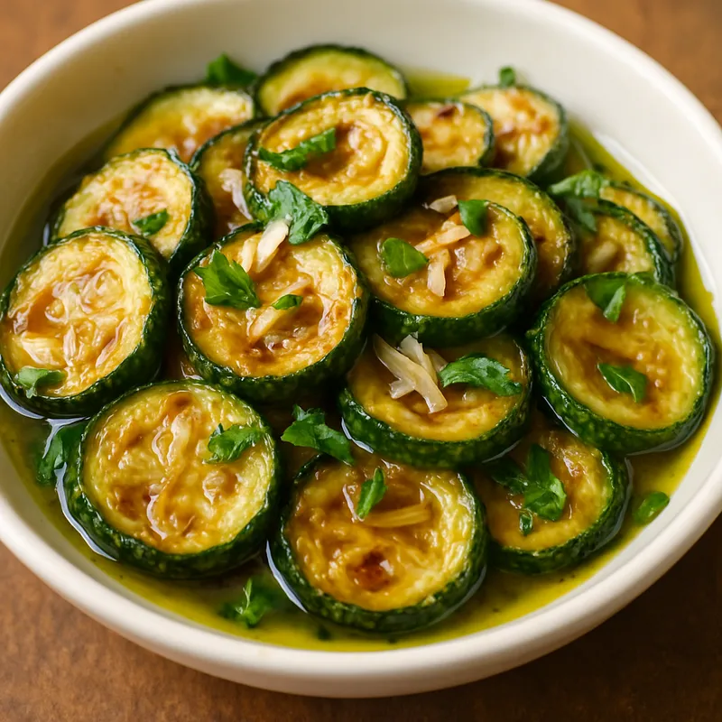 Zucchini alla Scapece (Marinierte gebratene Zucchini)