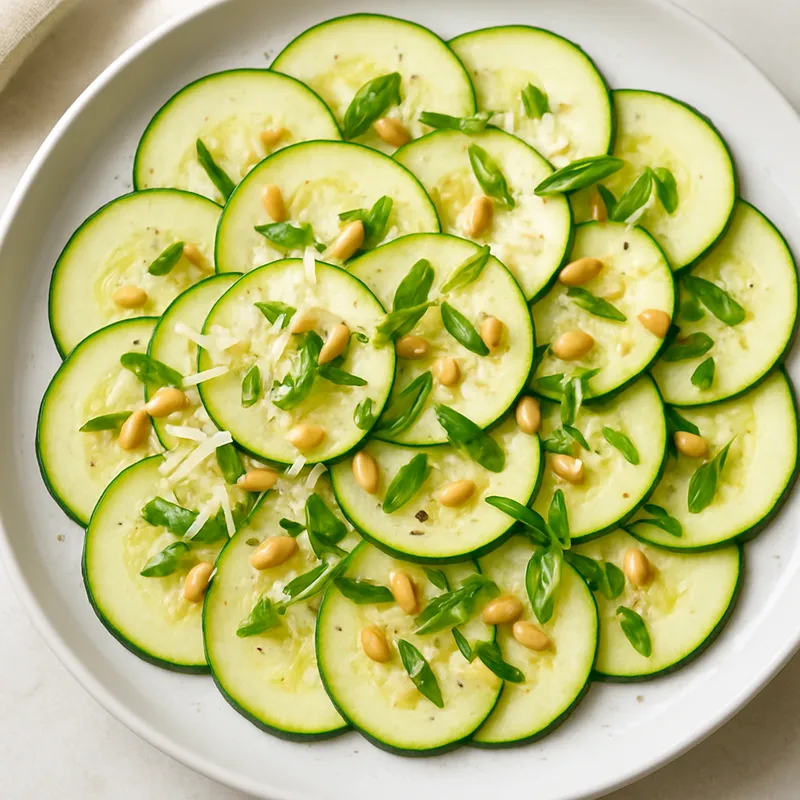 Zucchini-Carpaccio-Salat