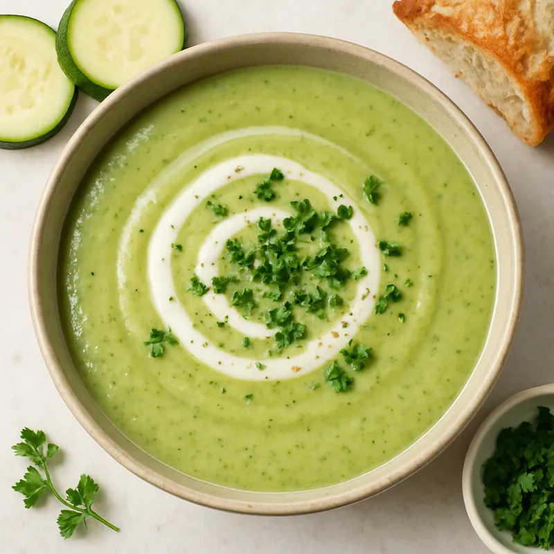 Zucchini-Velouté (Cremige Zucchinisuppe)