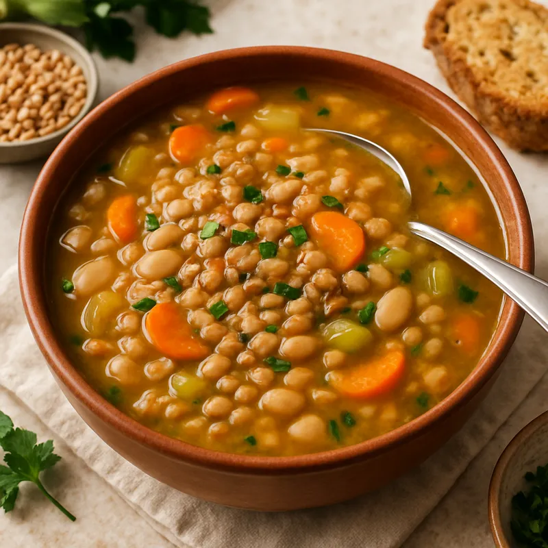 Zuppa Di Farro (Dinkelweizen-Suppe)