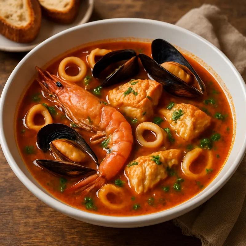 Zuppa di Pesce Napoletana (Neapolitanische Fischsuppe)