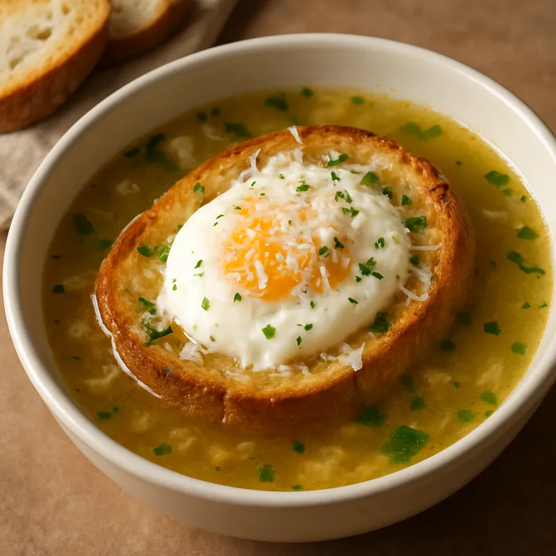 Zuppa Pavese (Pavesische Suppe)